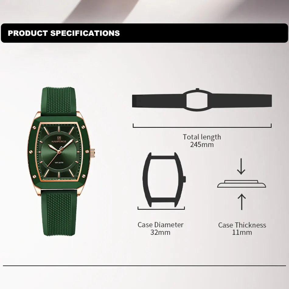 Naviforce 5049 - Rose Green For Women