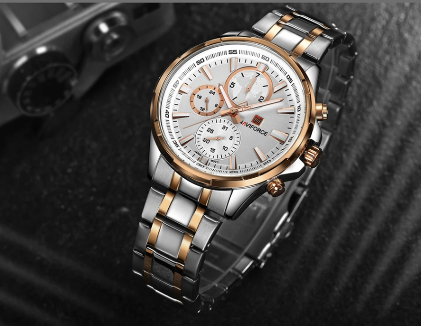 Naviforce 9089 CH - Rose Gold