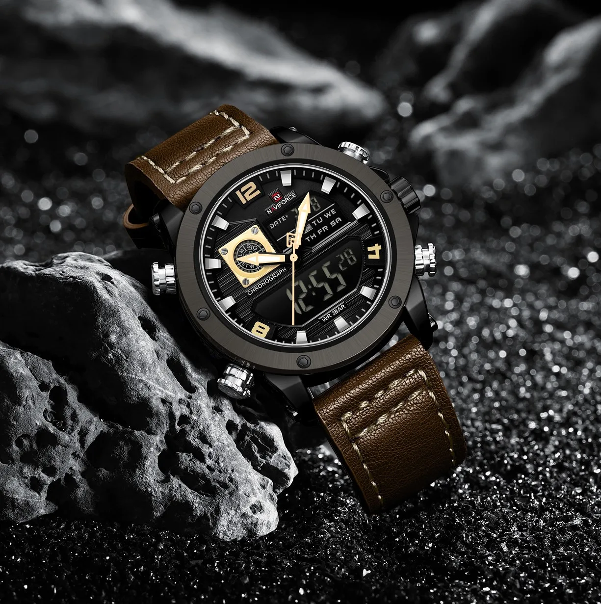 Naviforce 9236 For Men- Brown