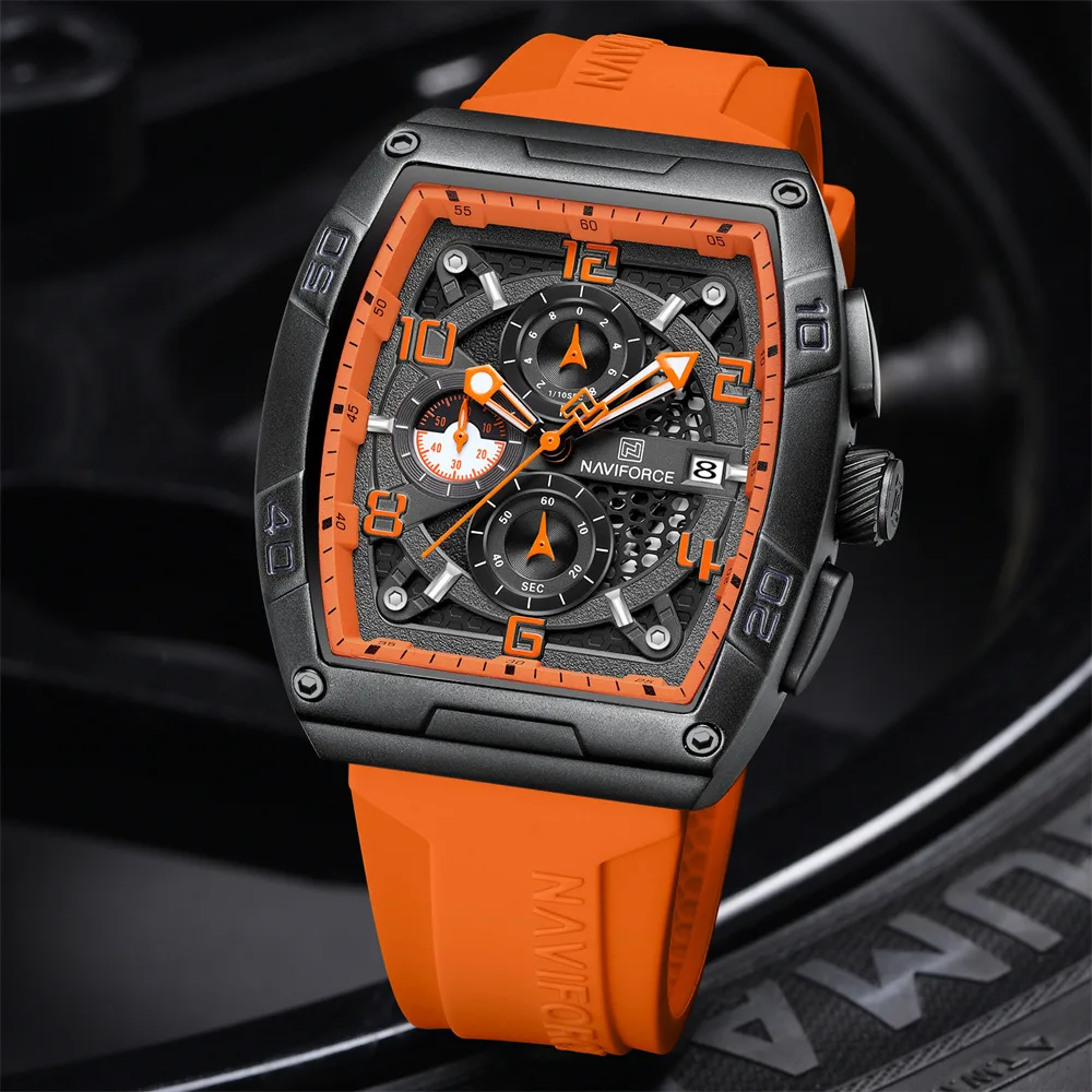 Naviforce 8052T For Men- Orange